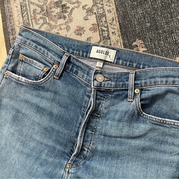 AGOLDE Nico High Rise Slim Fit Jeans Subdued 29 - Picture 4 of 9